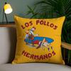 Los Pollos Hermanos Cushion Cover Plush Fabric Soft Double-Sided Printed Sofa Pillow Case Colorfast Home Decor Gift