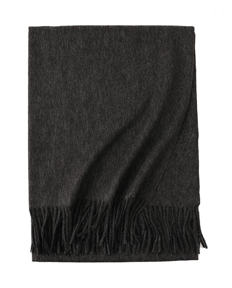 New Unisex Lambswool Scarf: Warm, Thick, Plain Color for Autumn/Winter 200cm