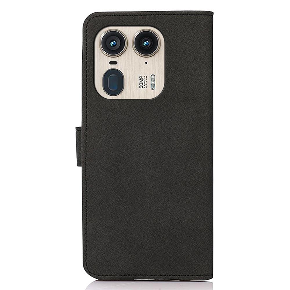 KHAZNEH For Motorola Edge 50 Ultra 5G/Moto X50 Ultra 5G Magnetic Case Texture Leather Soft Touch Mobile Phone Cover