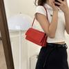 Stylish Black Pu Mini Shoulder Bag For Women Trendy Casual Small Square Purse