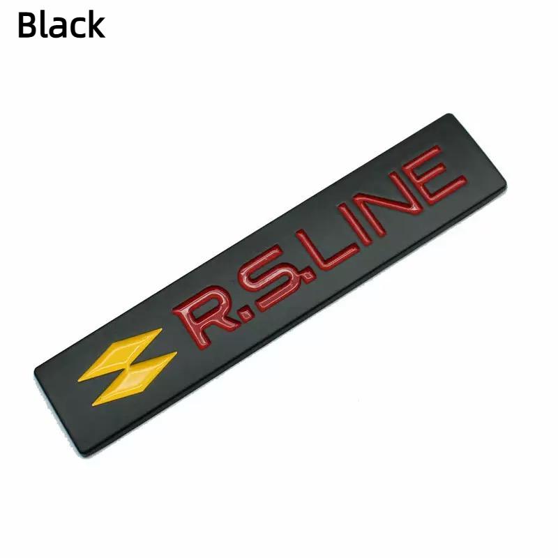 

3D металлические буквы логотипа RS Line наклейка на задний багажник автомобиля значок этикетка для автомобиля RS Line эмблема наклейка аксессуары Black