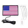 DC12V 4x6in LED Flag Light USA American Universal Accessory for Motorcycles UTVs ATVsBlack Frame