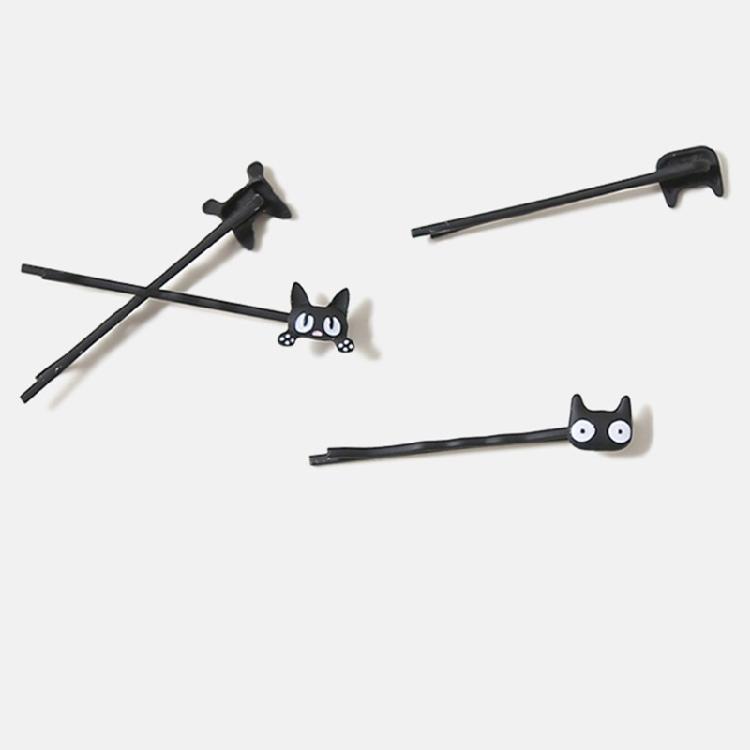 Simple Black Cats Hair Clip for Women Girl Lovely Cats Hairpin Hair Styling Barrettes for Various Hair Type and Occasion