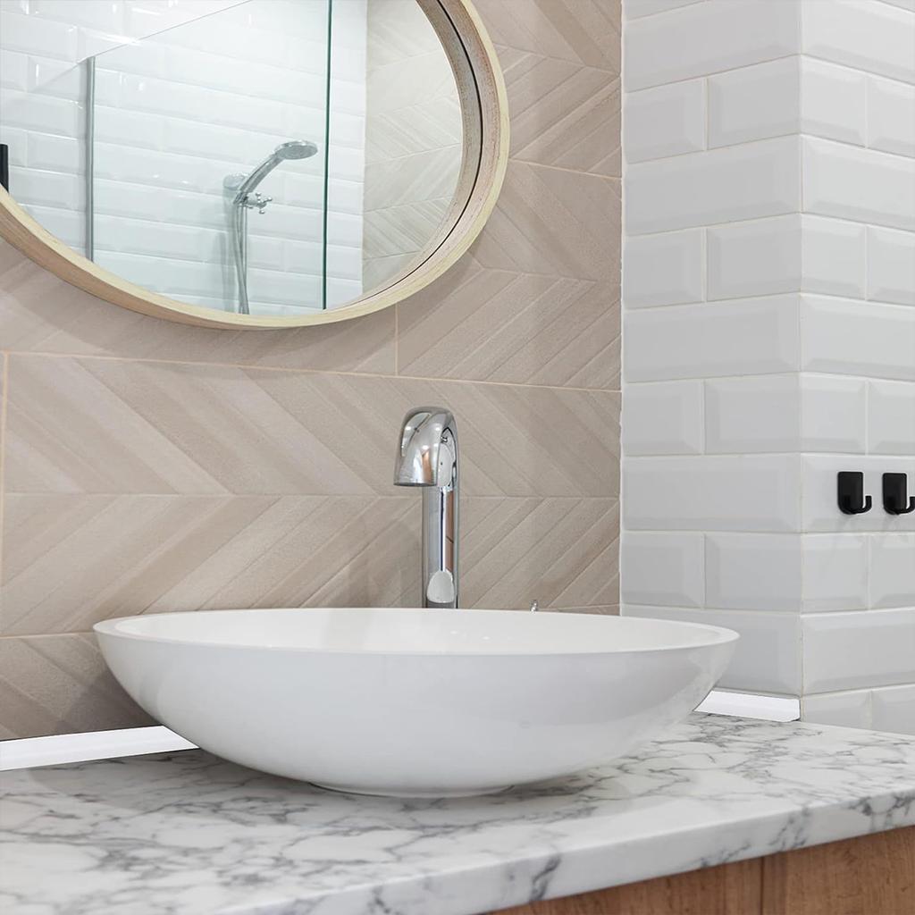 Selbstklebende konkave Eckleiste für Badezimmer, Badewanne, Wand, Bodenfliesen, Dekorationsleiste, wasserdicht, schimmelfest, PVC-Wandaufkleber
