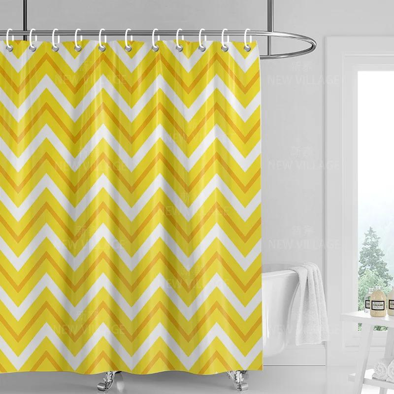 Домашний декор шторы для душа ванная водонепроницаемая штора ткань Гостиная Современный Скандинавский Современный геометрический узор простой 90x180cm