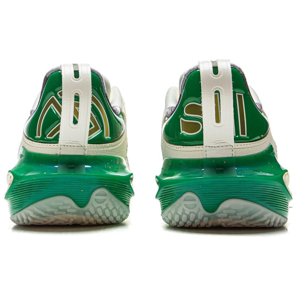 Li Ning Speed 11 Support Rebound Low top Basketball Shoes Men's White Green ABAU053-14