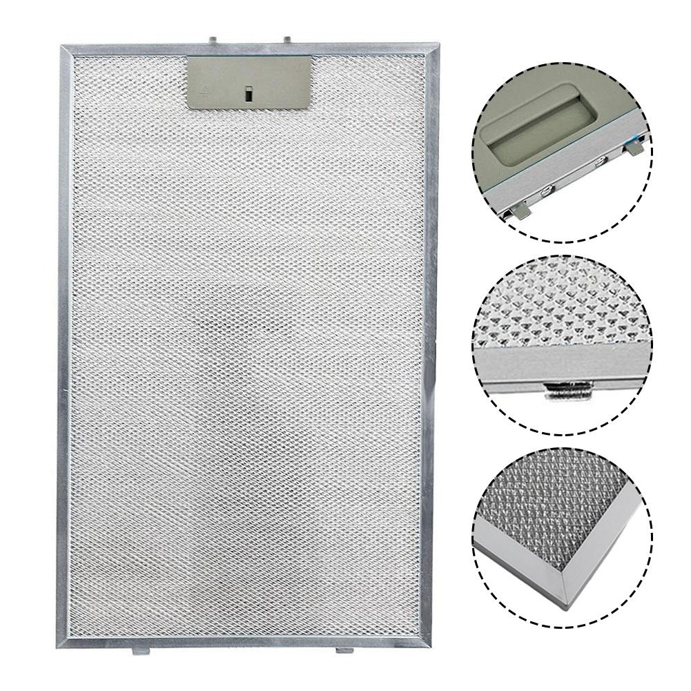 Cooker Hood Filters Metal Mesh Extractor Vent Filter Range Hood Metal Grease Filter Silver Exhaust Fans Kitchen Tools