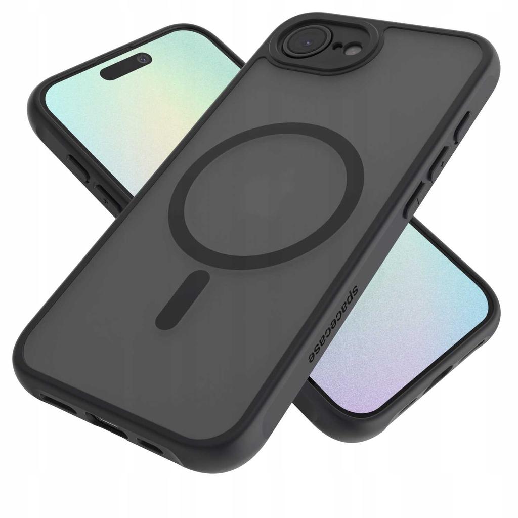 Spacecase Hybrid Mag Iphone 16E Black