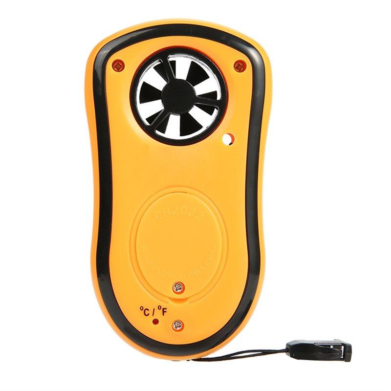 CYCLI-Wind Speed And Temperature Meter GM8908 Digital Anemometer Handheld For Outdoor Test Navigation Weather Gauge Tester 1Pc