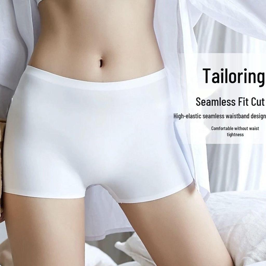 Seamless Ultra-Thin Safety Boxer Briefs: Cool, Quick-Dry, Anti-Exposure Foundation Panties