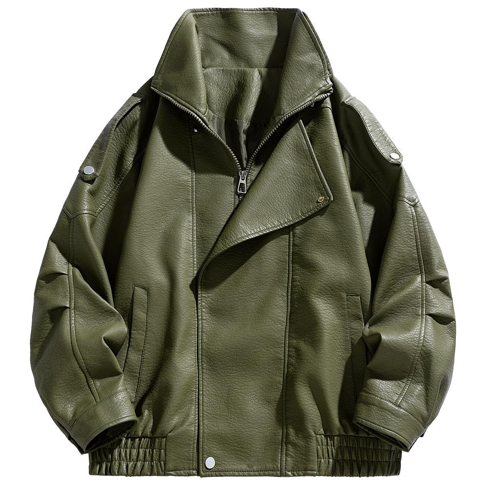 New Two-star Flight Jacket Men's Spring and Autumn Top Leather Jacket Workwear and Many Casual