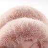 Foldable Pink Earmuffs Winter New Cute Plush Warm Windproof Ear Muffs Imitation Rabbit Fur Woman Girl Accessories