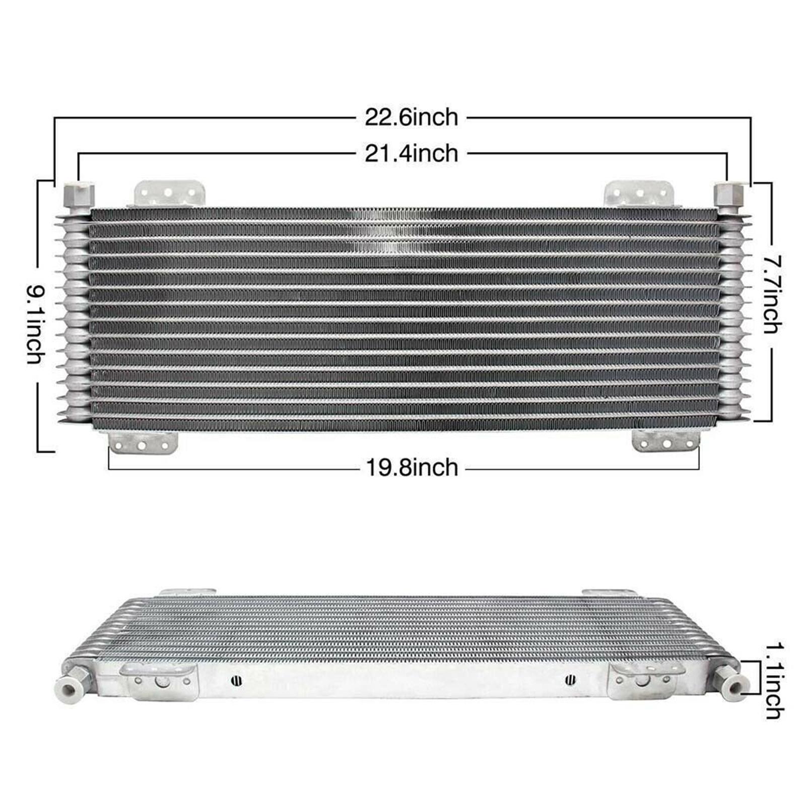 

Oil Cooler Kit Hvy Duty GVW Low Pressure Drop Trans Cooler with Mounting Hardware for Commercial Trucks Trailers