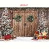 1pc 2D Flat Christmas Banner Background Cloth, Christmas Tree and Barn Design, Christmas Decoration, No Power Required——sjs