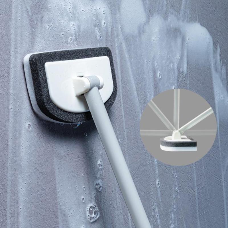 

Bathroom Sponge Cleaning Brush Multi-Functional Tool Long Handle Removable Household Floor Bathtub Brushes Ceramic Tile Brush onesize