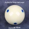 Orange Six-Dot Crystal Billiard Cue Ball