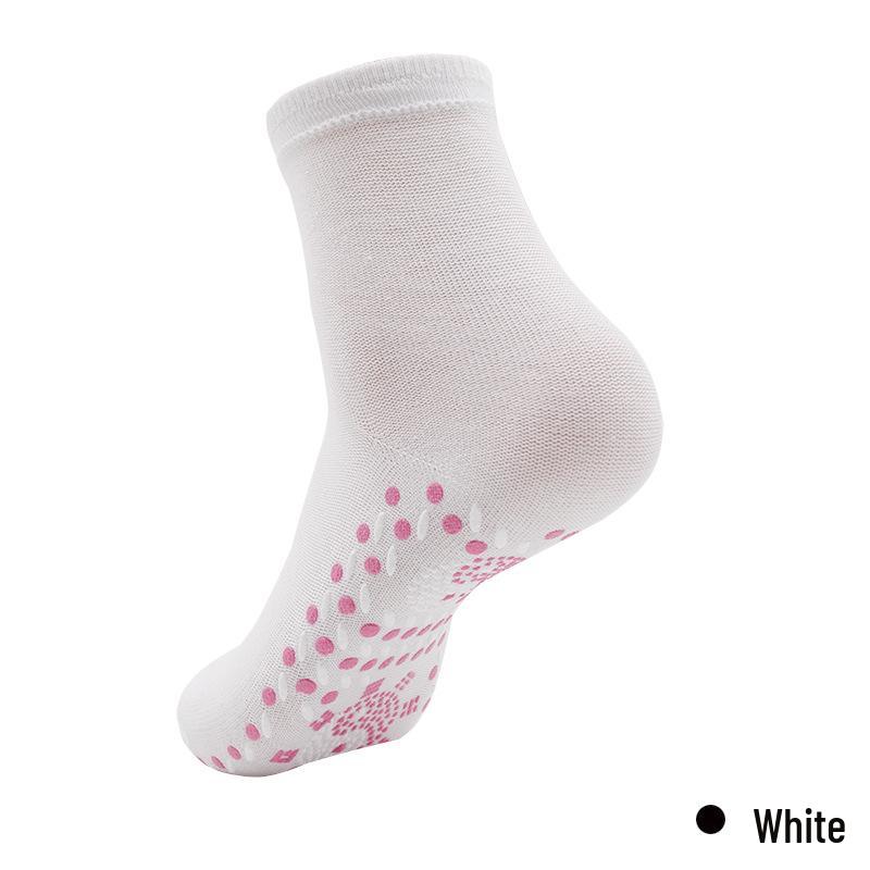 Unisex Self-Heating Mid-Calf Socks: Non-Slip, Winter Warmth with Moxibustion Massage