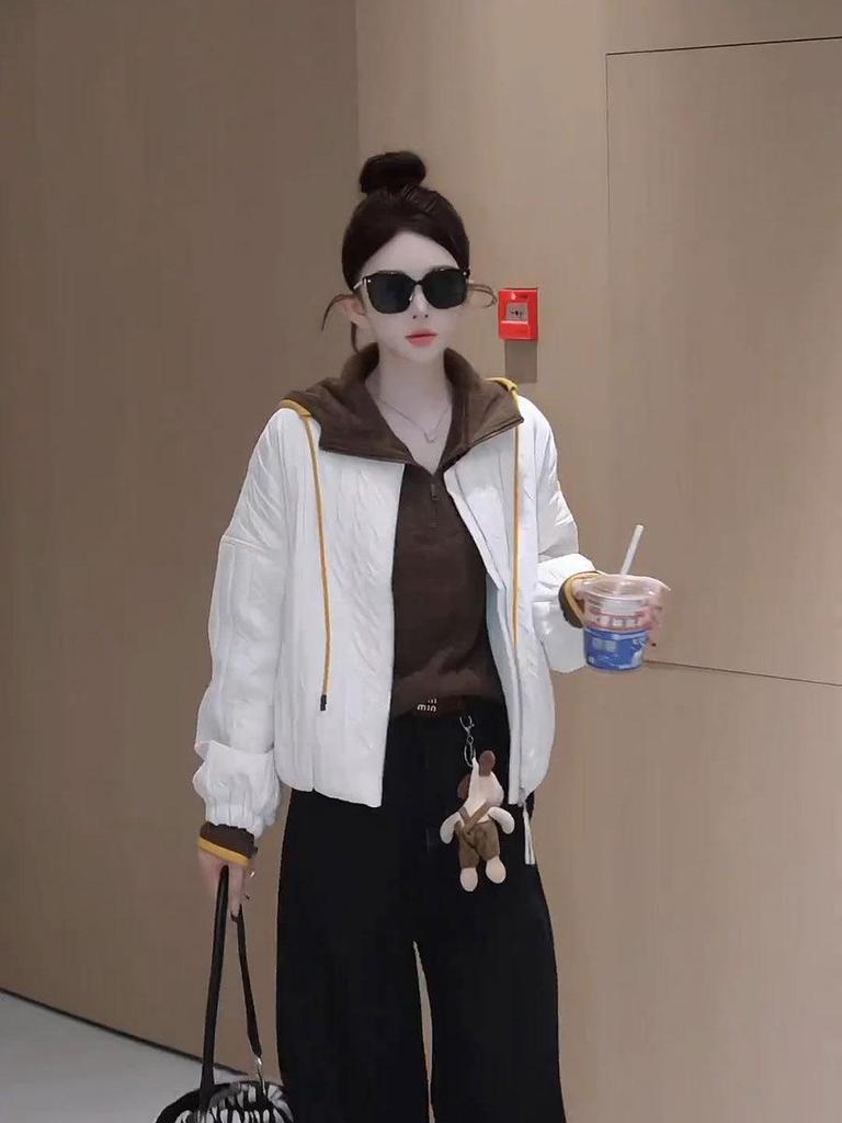 Women's Korean-Style Quilted Short Coat - Petite, Versatile, Warm & Lightweight for 2025 Autumn/Winter