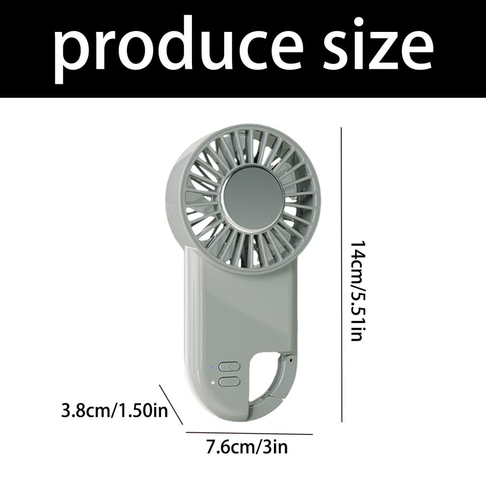 Verstellbarer Handventilator Outdoor Luftgebläse Wiederaufladbar 5-Weiß