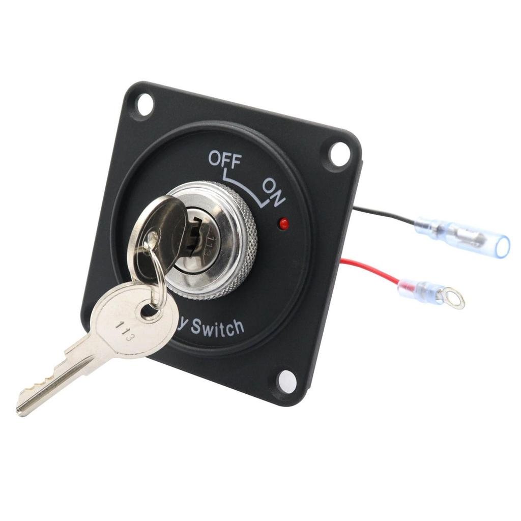 10A 12V Ignition Switch with Keys Maintained Panel-Mount