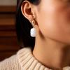 Elegant Freshwater Pearls Earrings for Women Craft In Sturdy Copper Materials Comfortable Designs for Any Occasion