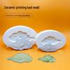 Auspicious Cloud Ceramic Fridge Magnet & Coaster Mold