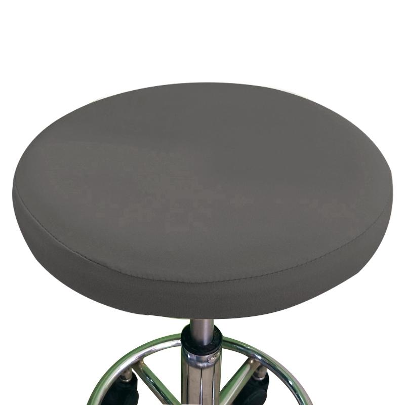 

Чехол для круглого стула, однотонный, эластичный, вращающийся, защитный, растягивающийся, поднимающийся, чехол для подставки для ног, вращающийся, чехол для сиденья, можно стирать серый