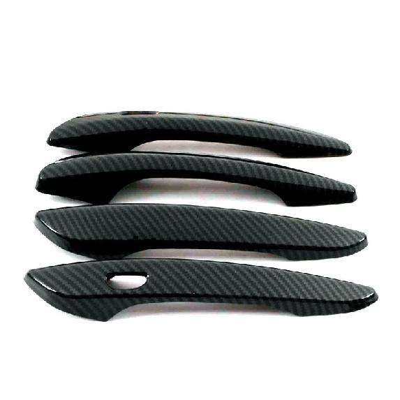 Car Decoration Door Handle Cover For Mazda CX80 CX-80 2024 Glossy Black Chrome Silver Carbon Fiber Cars Accessories Styling