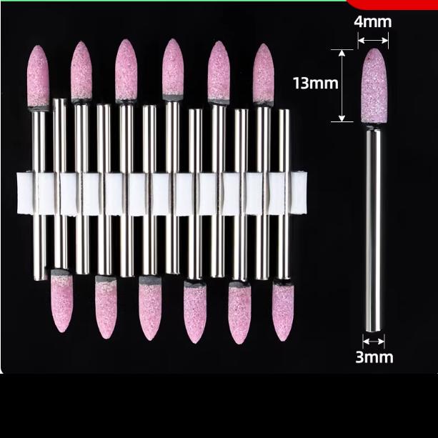 12pcs Grinding Stone Set Shank, Sanding Drill Bit for Rotary Tool Flap Wheel for Grinding, Polishing, Deburring Ferrous Metal
