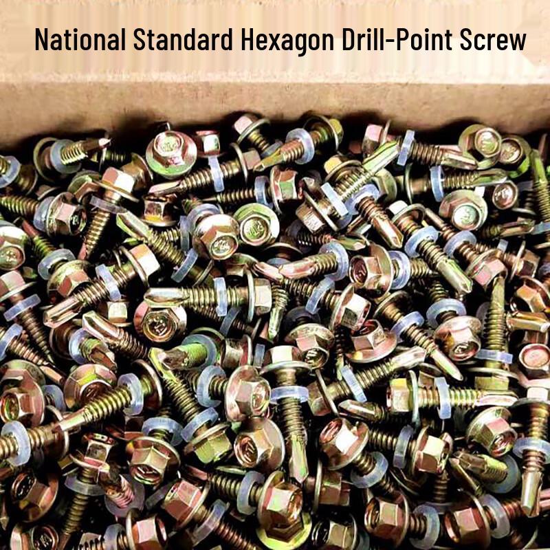 Guxin Color Zinc Hex Head Self-Drilling Screws