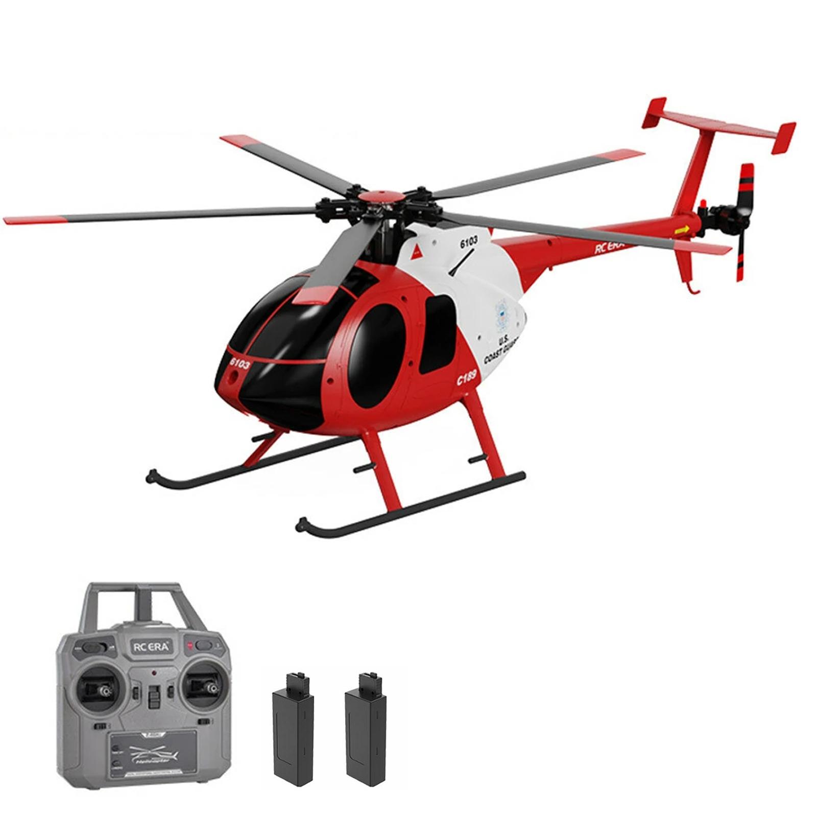 

Гелікоптер з дистанційним керуванням, БПЛА 2,4G 4CH 1:28 дистанційного керування з одним лезом без флайбару з фіксованою висотою 2 Battery червоний
