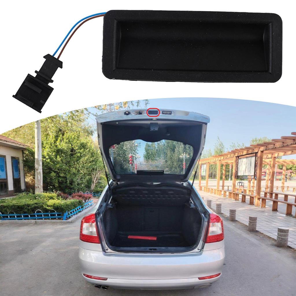 Trunk Handle Opener Push Button Switch 6Y0827574M Replacement Easy Installation Rear Hatches Release Button for Auto 