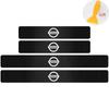 4PC Car Door Sill Pedal Carbon Fiber Protective Film Anti-scratch And Waterproof Sticker For Nissan Nismo Qashqai Sylphy X-Trail