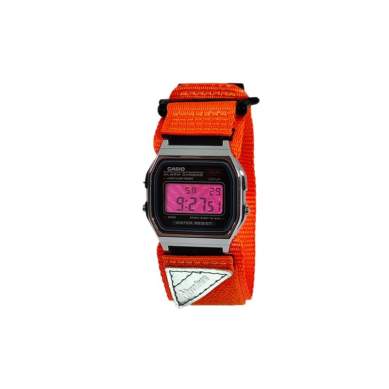 CASIO Customized watch modified series pink resin case life waterproof F-91WS-4 modified-coral breathing F-91WS-ChengSeBiaoDaiBaBiFenGeWenBiaoJing
