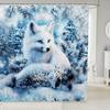 Cartoon Guinea Pig Bath Curtain Cute Pet Animal Shower Curtain For Girls Kids Boys,Pink Cherry Blossom Flowers Bathroom Curtain