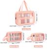 Travel Storage Toiletry Organize Women Waterproof PVC Cosmetic Portable Bag Transparent Zipper Make Up Case Female Wash Kit