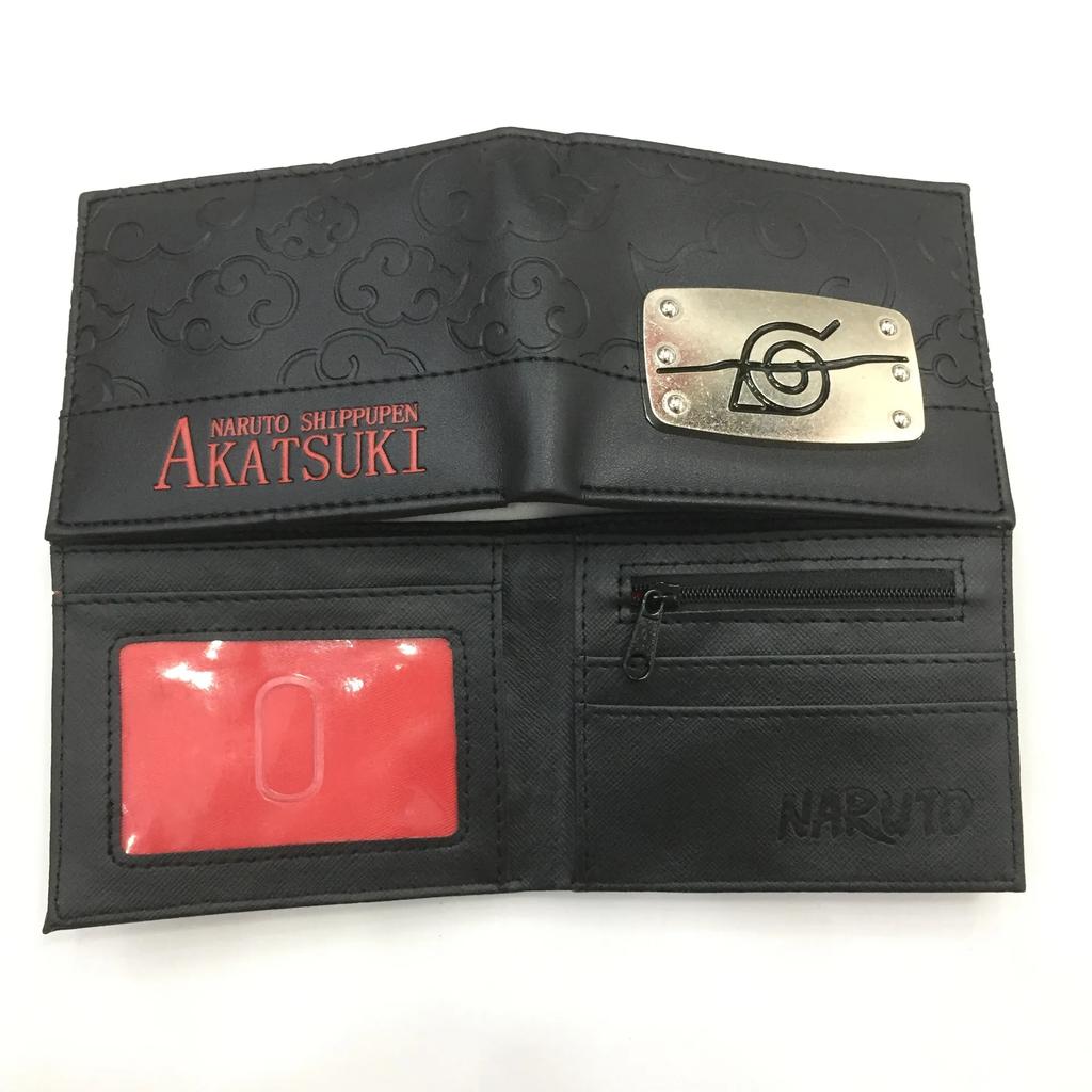 Anime Naruto Silicone Women Men Coin Purse Bank ID Card Holder Premium Card Clip Bag Cartoons Cosplay Short Wallets Toys Gifts