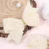 2Pcs Popular Pearls Bow Hair Clips Korean Style Hairpins Elegant Sweet Rhinestone Barrette For Girls Kids Headdress Accessories