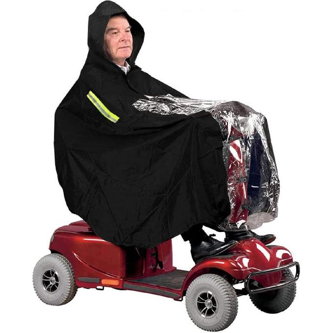 Mobility Scooter Rain Cover Waterproof Material Protect You And Your Scooter From Rain Snow Sleet And Sun