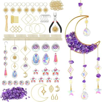300 Pieces Sun Catcher Crystal Craft , DIY Hanging Light Catcher, Crystal Craft for Living Room,Christmas, Party, Wedding, Outdoor Decoration