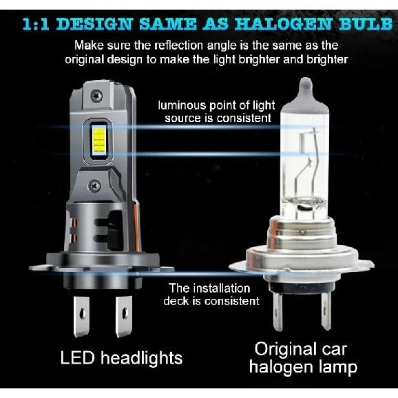 HYNBYZJ H7 LED Headlight Bulb Mini Wireless 100W 6500K for Car Headlamp Auto Diode Lamps H7 Turbo LED 12V Automobile H7