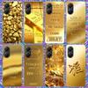 Fine Gold Pattern Printing Phone Case For Xiaomi Poco X7 X6 X5 Pro F7 Ultra Redmi 15C 15 13 13C 12 12C 10 10A 10C 9 9A 9C 9T She