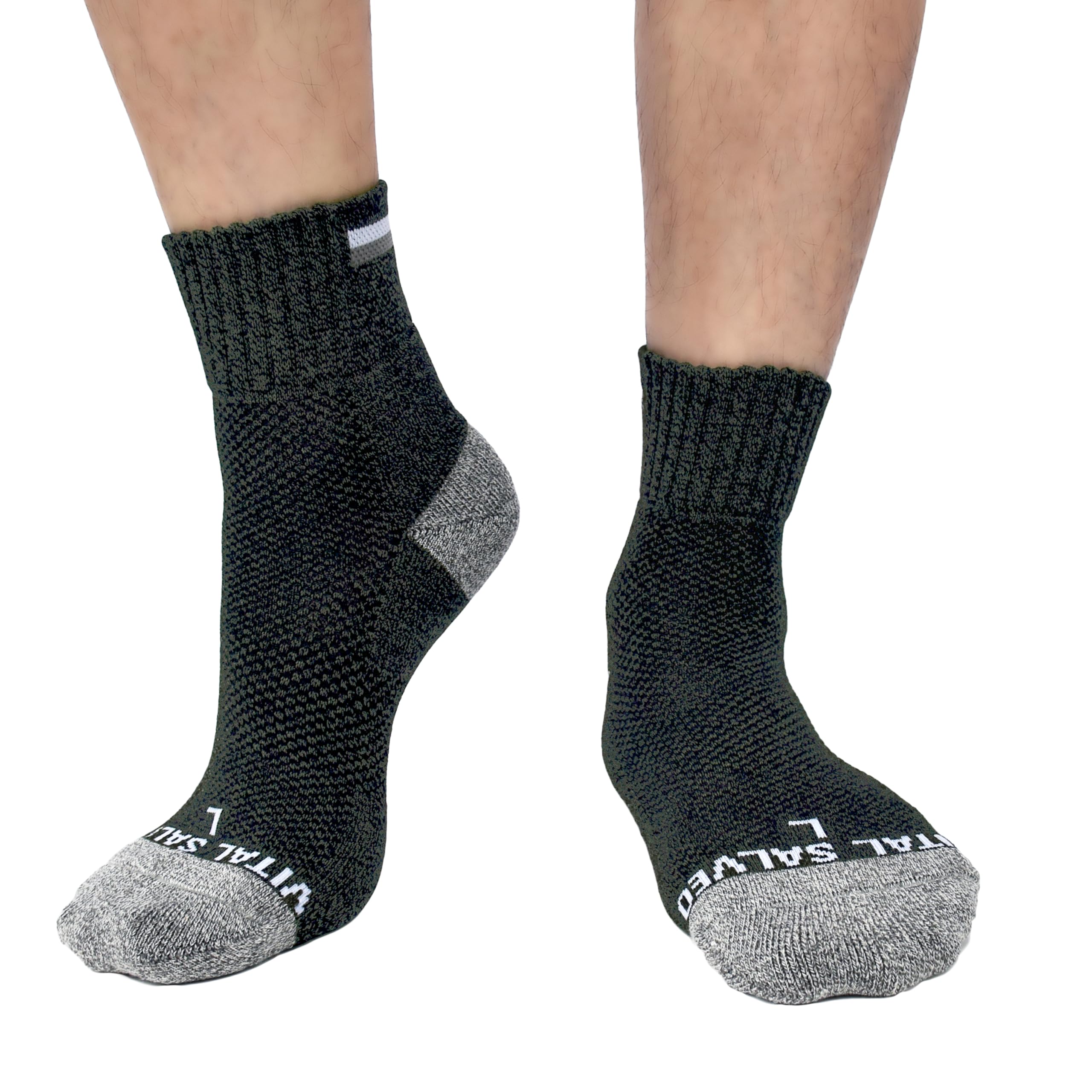 

Компрессионные спортивные носки VITAL SALVEO, для пеших походов/треккинга/спорта, носки до щиколотки, CS-7106, 1 пара (L, Темно-серый)