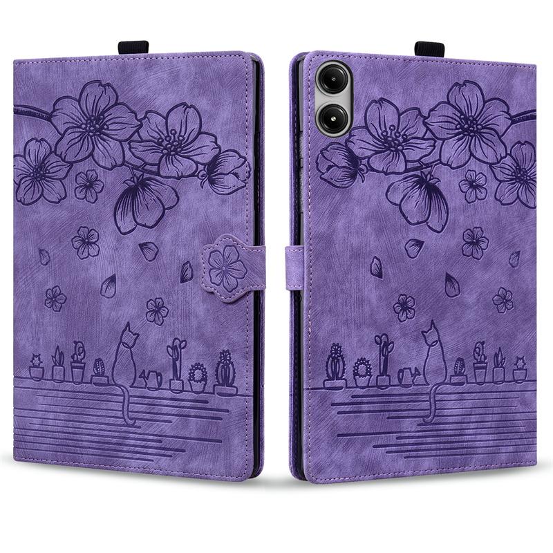 For Xiaomi Redmi Pad 2 Pro Case 12.1" Embossed PU Leather TPU Inner Stand Wallet Cover For Redmi Pad 2 Pro 12.1 inch 2025 Case