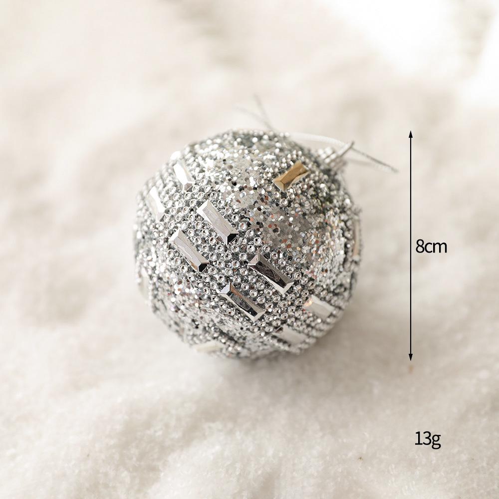 DIY Painted Foam Christmas Ornament: Snowflake & Irregular Pompon Balls