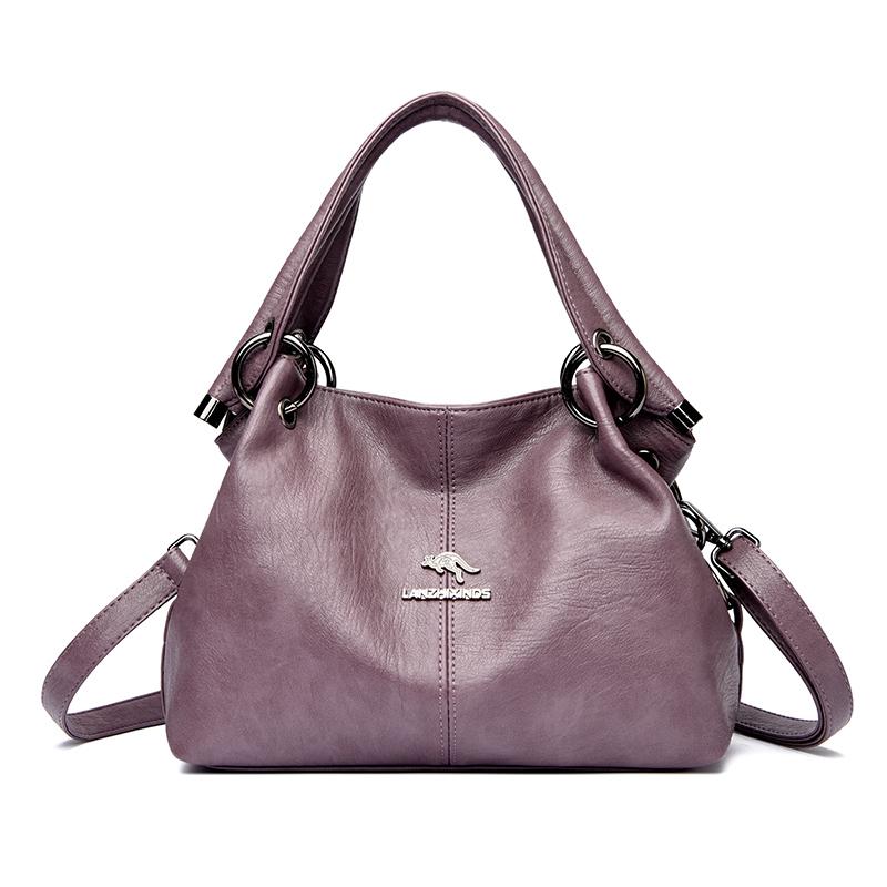 Large Capacity Messenger Bag for Women  Soft Leather Bags  Designer Brand  Feminine Bag