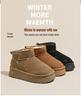 Women's Winter Suede Fleece-Lined Short Boots - Thick Sole, Warm, Fashionable, Casual, Trendy Cotton Boots.