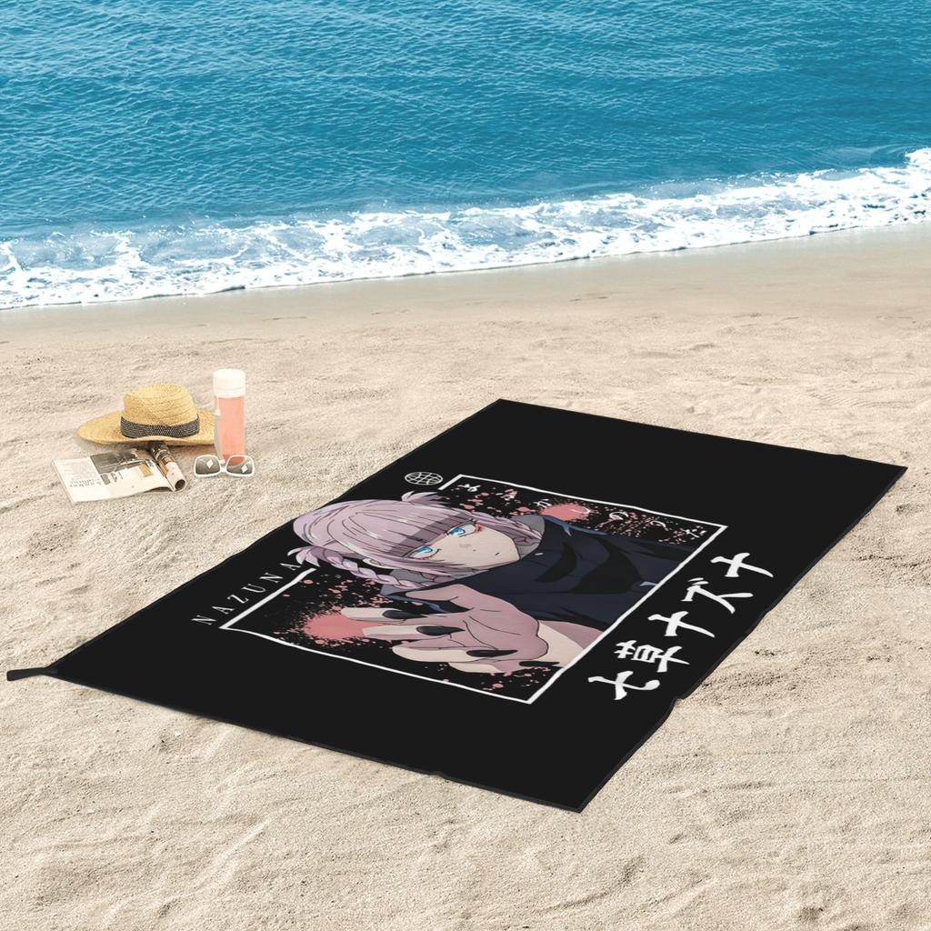 Call of The Night Anime Nazuna Nanakusa Beach Towel Soft Microfiber Quick Dry Absorbent Quick Towels For Yoga