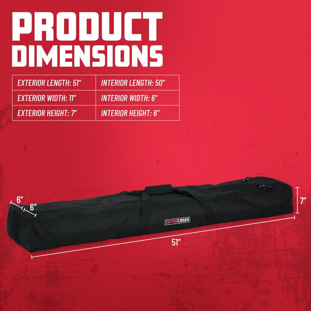 GATOR Speaker Stand Holds Two Speakers To 50 GPA Speaker Accessory Series Case, (Up Inches), GPA-SPKSTDBG-50DLX