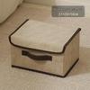 Foldable Dustproof Clothes Storage Box with Lid - Multifunctional Organizer for Clothing and Pants